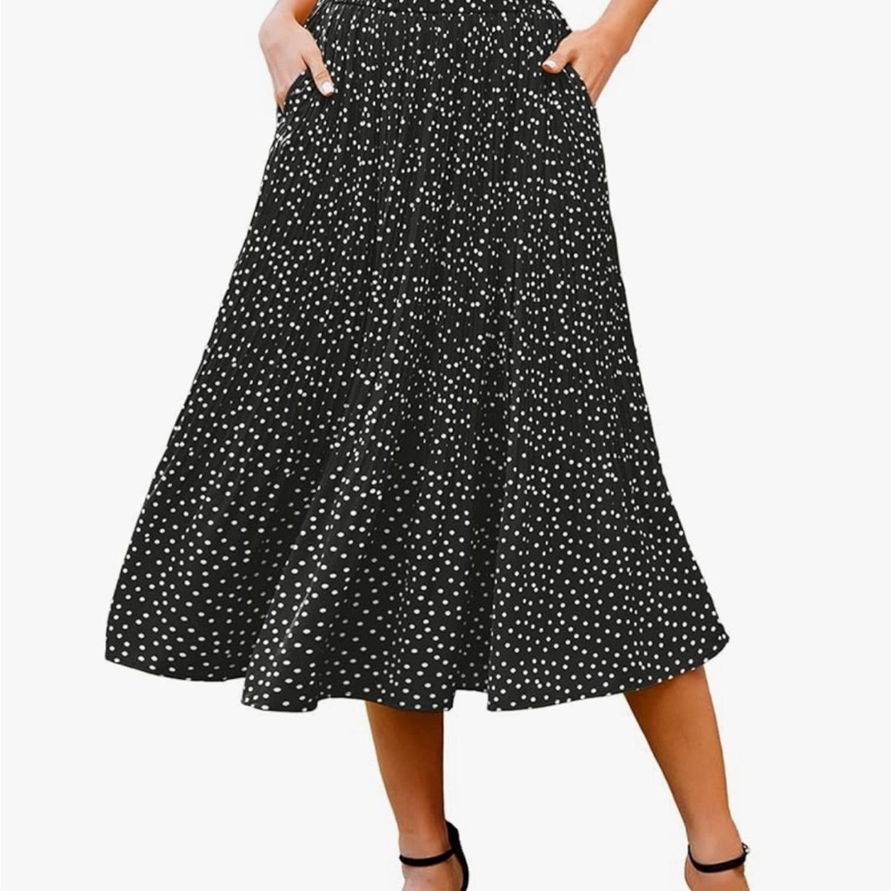 Amazon Black and White A-Line Skirt